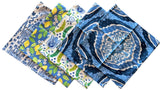 Sale: 18x18” Pillow Cover / Navy Blue Ikat / Tulip Pillow / Lemon Pillow Cover - Annabel Bleu