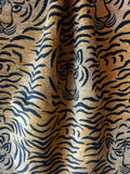 8 yards Velvet Chenille Tigre Woven Upholstery fabric by the yard / Thick Tiger Home Decor Fabric