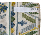 Sale: 9.5x19” Schumacher Blue and Yellow Embroidered Pillow Cover - Annabel Bleu