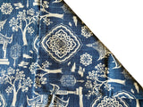 Sale: 16x24 Dark Blue Pagoda Pillow Cover - Annabel Bleu