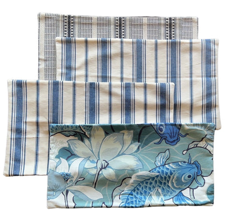 Sale: 12x21 Lumbar Pillow Covers / Lumbar Pillow Case - Annabel Bleu