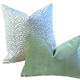 Florentia: Haint Blue Mix and Match Decorative Pillow Covers / Light Blue Green Pillow Cover