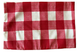 Sale: Outdoor Bright Red and White Buffalo Check Pillow Cover