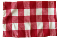 Sale: Outdoor Bright Red and White Buffalo Check Pillow Cover