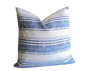 Chambray Striped pillow