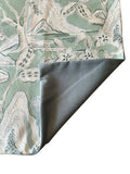 Sale: 22x22” Seafoam and Light Blue Hills Floral Pillow Cover