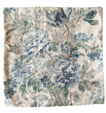 Sale: 22x22” Blue Grey Floral Pillow Cover