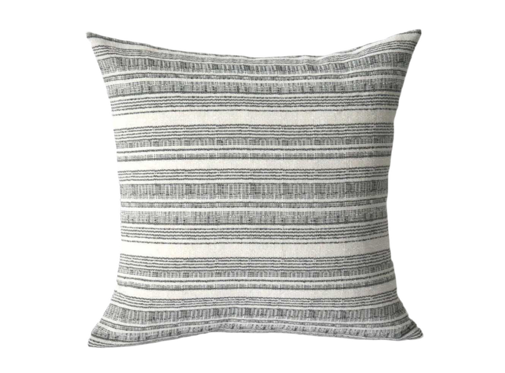 Grey Hmong Pillow cover Boho 12x18 Bohemian Pillow 21x21 24x24 Hmong Pillow Grey Accent Pillow Striped Bohemian Cushion cover Annabel Bleu