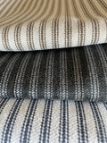 Upholstery Ticking Fabric / Striped Washable Upholstery Fabric by the Yard / Drapery Fabric / Woven Mattress Striped Fabric