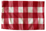Sale: Outdoor Bright Red and White Buffalo Check Pillow Cover