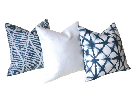 Outdoor Pillow Covers Decorative Pillows ANY SIZE Home Decor Pillow Cover Navy Outdoor Pillows Blue Pillow Navy Pillow You Choose Size