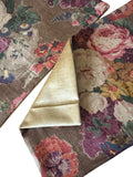 Sale: Pair of Brown Floral Lumbar Pillow Covers