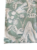 Sale: 22x22” Seafoam and Light Blue Hills Floral Pillow Cover