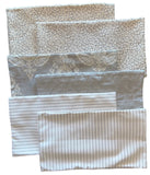 Sale: 12x21” Lumbar Pillow Covers / Grey Mix and Match - Annabel Bleu