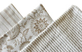 Indoor Outdoor Pillow Cover / Beige White Patio Pillow / Porch Pillow Cover / Outdoor 12x18 18x18 20x20 - Annabel Bleu