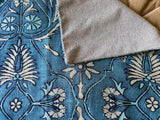 Sale: 22x22 Boho Blue Southwestern Pillow Cover