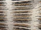 Sierra: Charcoal and Beige Jacquard Woven Outdoor Upholstery Fabric by the Yard / Mid Century Modern Fabric