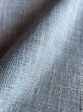 8 yards Moonstone Woven Upholstery fabric by the yard / Thick Ivory Light Blue Fabric