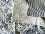 Sale: 12x18” Block Printed Floral Pillow Cover - Annabel Bleu
