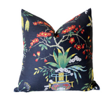 Ming Vase Pillow Cover / 20x20 Schumacher Ming Vase Pillow / 24x24 Black Pillow / 13x36 Schumacher Cushion cover / Chinoiserie Pillow Cover and 7 Other Sizes