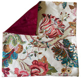 Sale: 20x20 Burgundy Floral Pillow Cover - Annabel Bleu