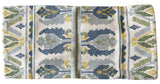 Sale: 9.5x19” Schumacher Blue and Yellow Embroidered Pillow Cover - Annabel Bleu