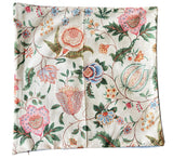 Sale: 20x20 Peach, Pink, and Light Blue Floral Pillow Cover - Annabel Bleu