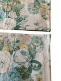 Sale: Pair of Blue Floral Bouquet Lumbar Pillow Covers