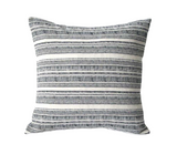 Grey Hmong Pillow cover / Boho 12x18 / Bohemian Pillow 21x21 / 24x24 Hmong Pillow / Grey Accent Pillow / Striped Bohemian Cushion cover