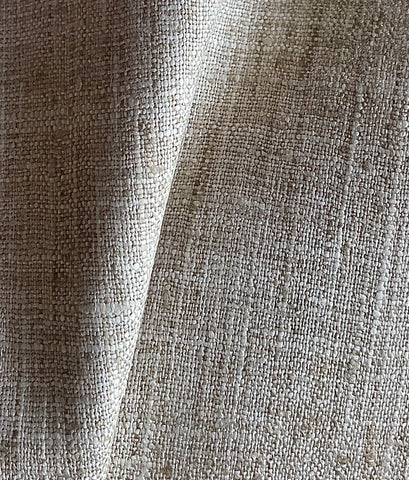 8 yards Wicker Woven Upholstery fabric by the yard / Thick Light Brown Fabric