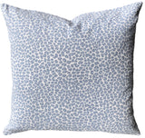 10 sizes Available: One Light Blue Gingham Decorative Pillow Cover / Zippered Couch Pillow Cover / French Blue Cheetah Cushion Cover - Annabel Bleu
