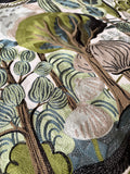 Sale: 22x22 Crewel Embroidered Tree Pillow Cover - Annabel Bleu