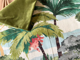 Sale: 24x24 Tropical Palms Pillow Cover - Annabel Bleu