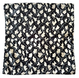 Sale: 22x22” Black and White Cut Velvet Leopard Pillow Cover