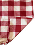 Sale: Outdoor Red and White Buffalo Check Pillow Cover