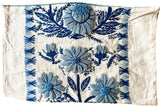 Sale: 15x24 Schumacher Marguerite Wool Embroidered Pillow Cover - Annabel Bleu