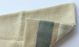 Sale: Samuel and Sons Trimmed Striped 12x18” Seafoam and Light Beige Pillow Cover
