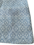 Sale: 22x22” French Light Blue Printed Linen Pillow Cover