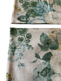 Sale: Pair of Blue Floral Bouquet Lumbar Pillow Covers