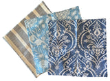 Sale: 20x20 Blue Pillow Covers / Damask Pillow Cover - Annabel Bleu