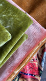 Sale: Lime Velvet Pillow Cover / 12x18 Lumbar Cover / Green Velvet Pillow Cover - Annabel Bleu