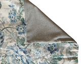 Sale: 22x22” Blue Grey Floral Pillow Cover