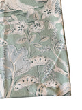 Sale: 22x22” Seafoam and Light Blue Hills Floral Pillow Cover