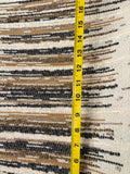 Sierra: Charcoal and Beige Jacquard Woven Outdoor Upholstery Fabric by the Yard / Mid Century Modern Fabric