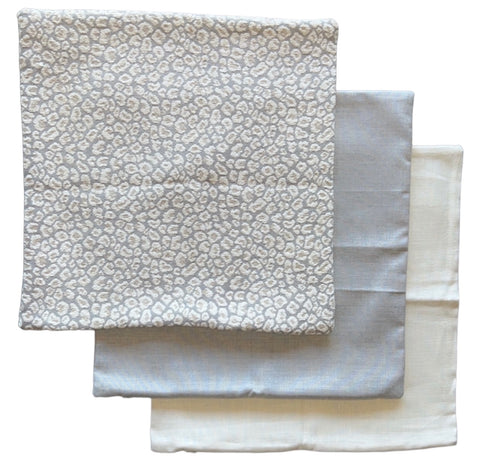 Sale: Grey 16x16 Pillow Covers - Annabel Bleu