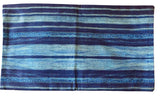 Sale: 12x21” Bright Indigo Stripe Pillow Cover- Mudcloth Print