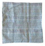 Sale: 22x22” French Light Blue Printed Linen Pillow Cover