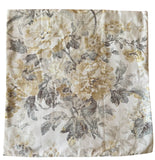 Sale: 22x22” Yellow and Grey Floral Pillow Cover