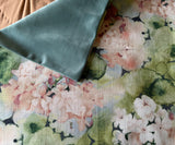Sale: 24x24 Watercolor Floral Pillow Cover - Annabel Bleu