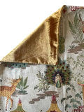 Sale: 24x24 Embroidered Orange and Red Pagoda Pillow Cover
